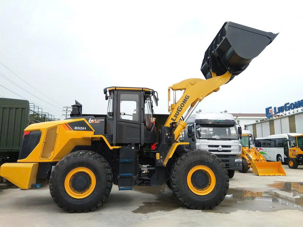 Máy Xúc Lật Liugong CLG855 Gầu 3.7m3 - Giải Pháp Tối Ưu Cho Công Trình Nặng